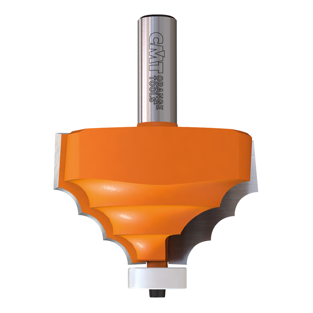 Solid surface decorative edge profile router bits