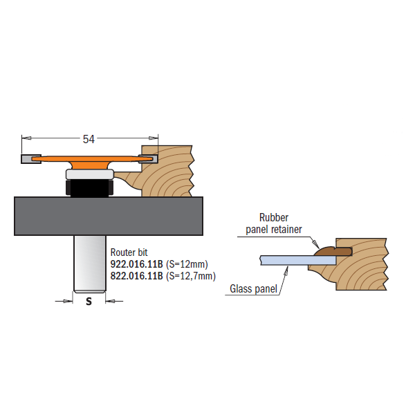 3 piece glass panel bit sets