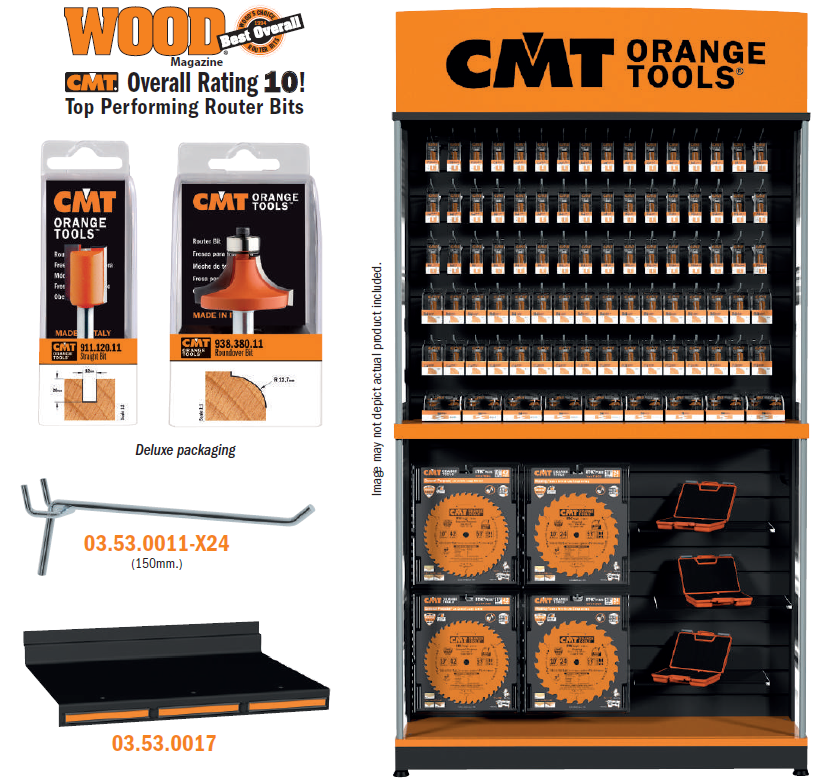 Display Cabinet for Router Bits, Drill and Boring Bits