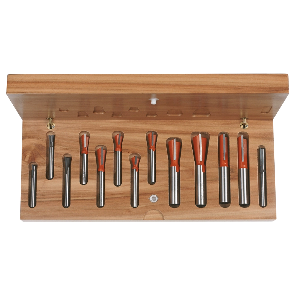 13 piece dovetail and straight bit sets