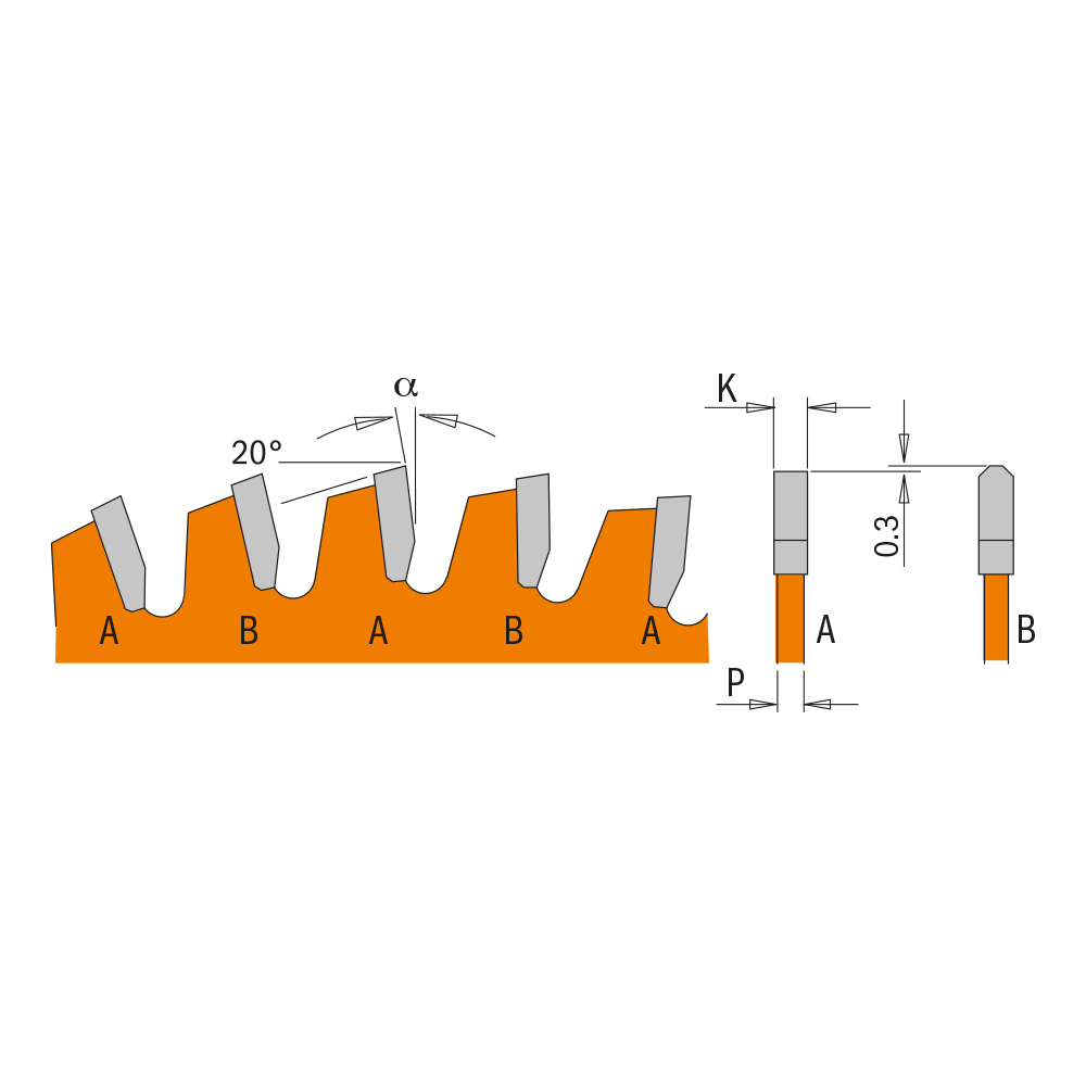 Kreissägeblätter ITK-Plus® für für eisenfreies Material und Mineralwerkstoffe - THIN KERF