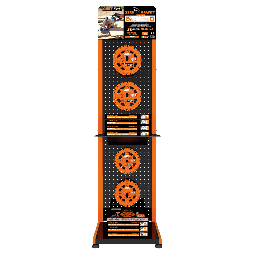 ENDCAP DISPLAY FOR 7-1/4” SAW BLADES