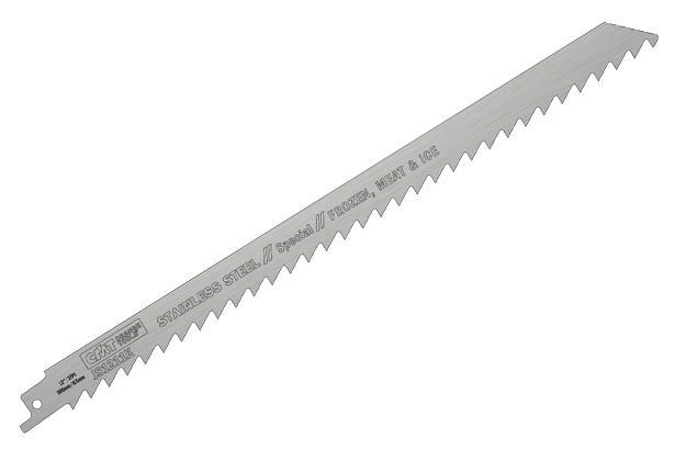 For fast cuts in special materials.Ideal for sectioning and cutting meat, bone, frozen products and ice