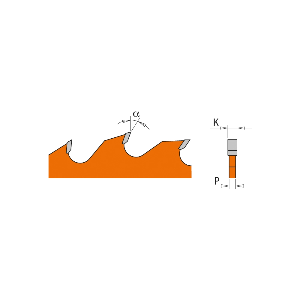 Lames circulaires industrielles multiples avec grippes