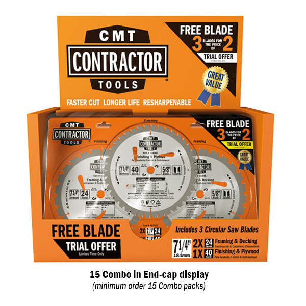 ITK Contractor combo pack circular saw blades
