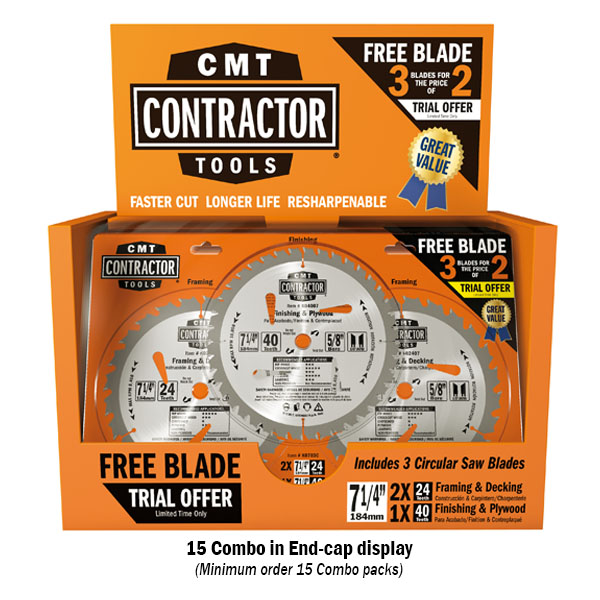 ITK Contractor general purpose &amp; finishing circular saw blade combo pack