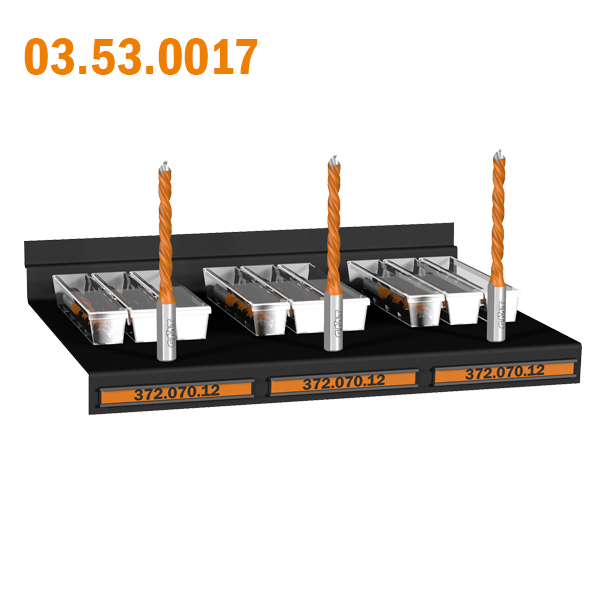 Plateau porte-outils pour présentoir