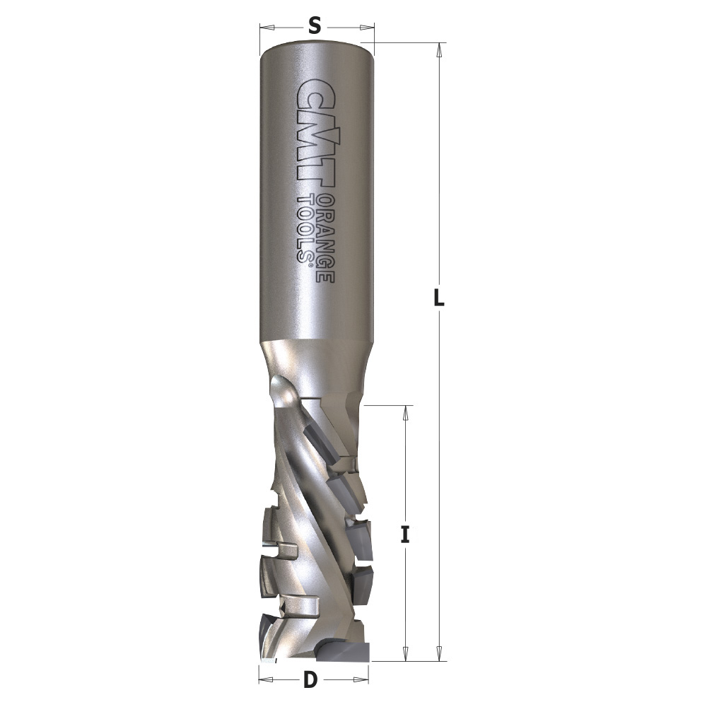 Diamond router cutters with 45° shear angle- LONG LIFE