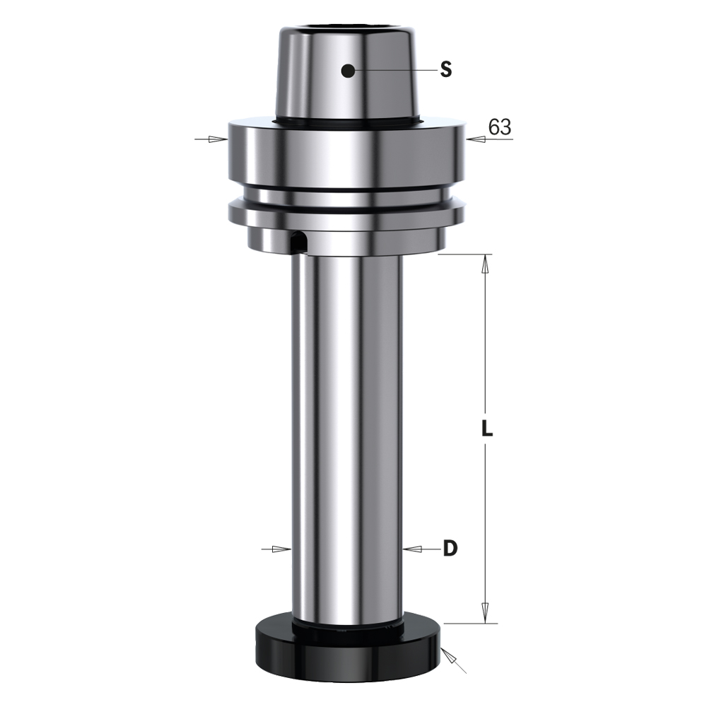 Cutter arbors with HSK tapered shank