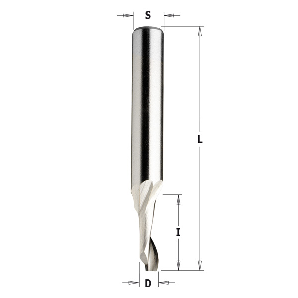 5%co HS spiral bits for aluminium positive single flute