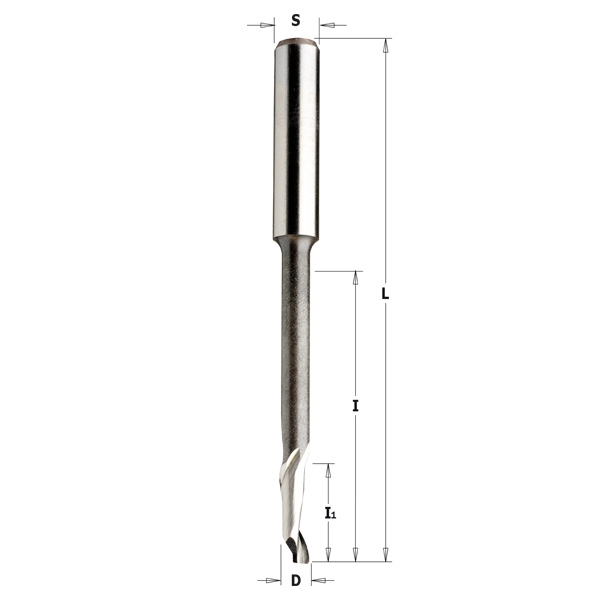 5%co HSS spiral bits for aluminium positive single flute for high cutting depth