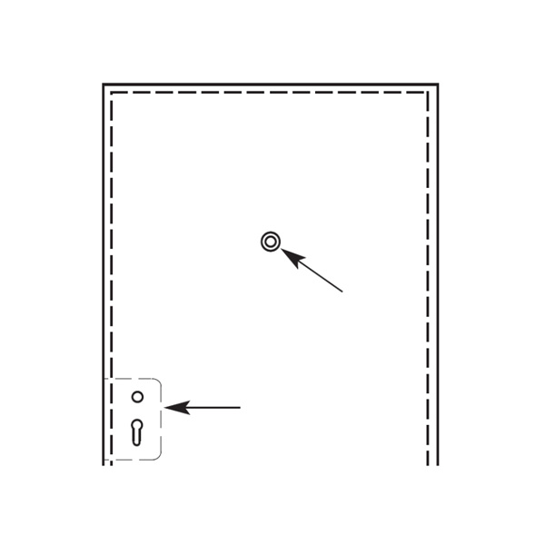 Solid carbide upcut with spiral bits chip-breaker for 60° V-point locksets