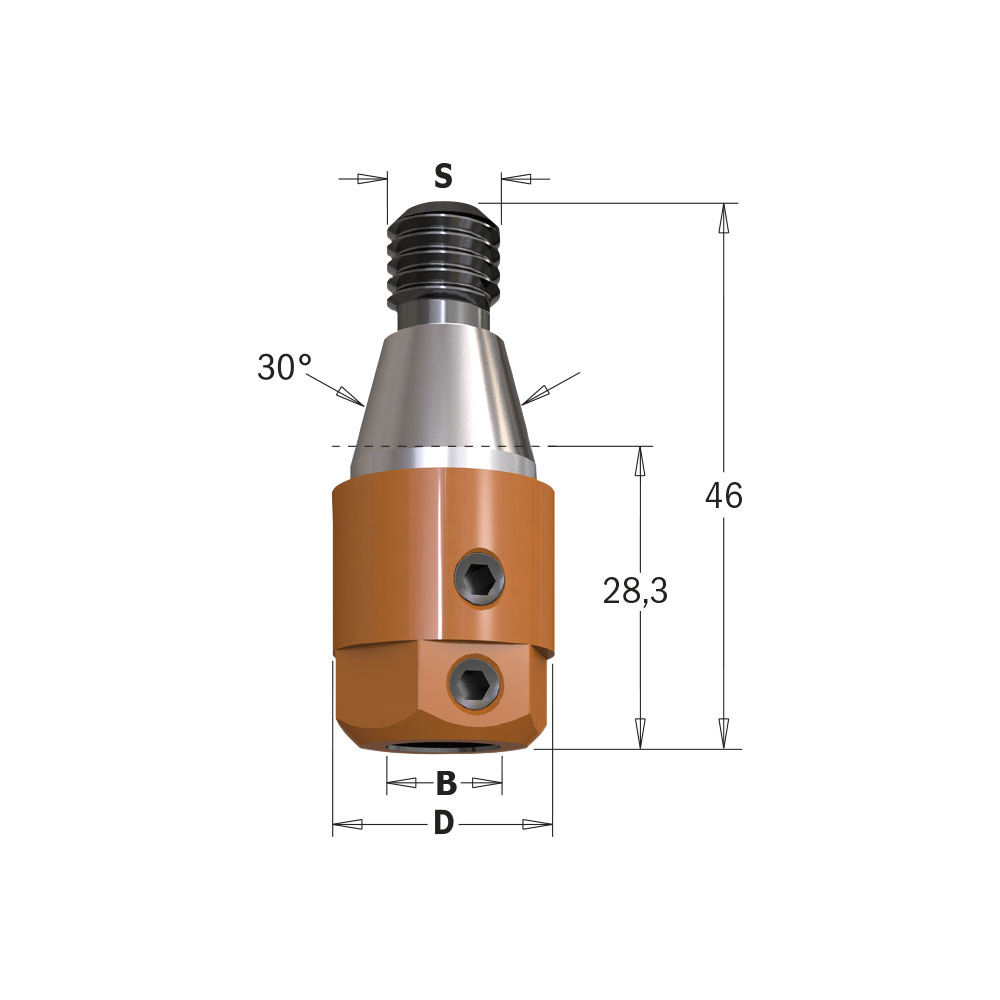 Adaptateurs de perçage M10/30°