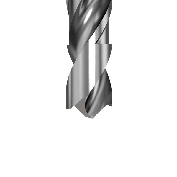 Solid carbide twist drills negatively ground spurs sharpening