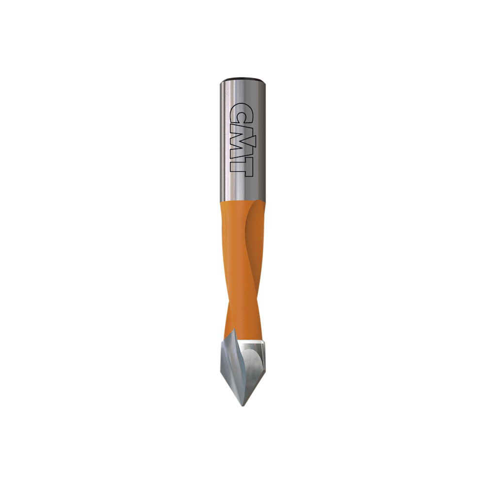 2 Flute Dowel Drills for Through Holes, S=8mm - L=56mm
