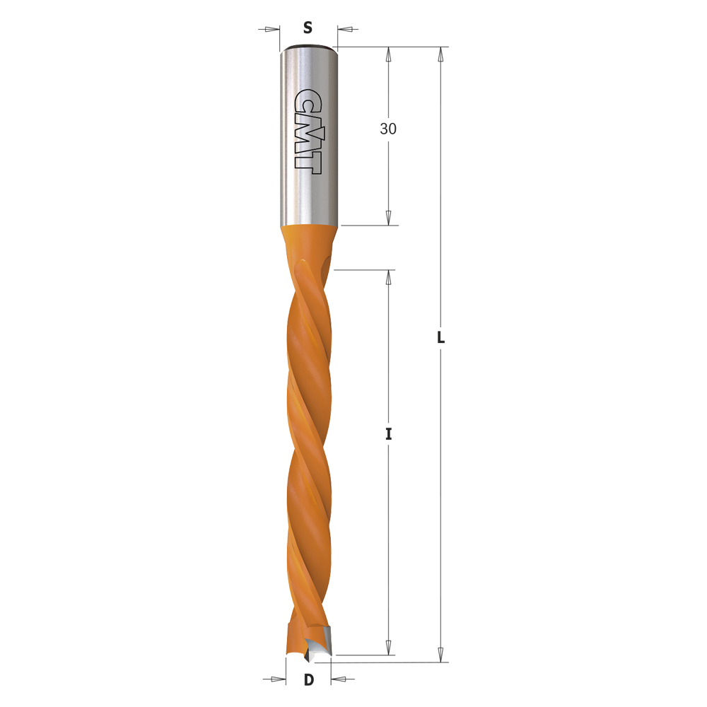 4 Flute Dowel Drills, S=10mm - L=105mm