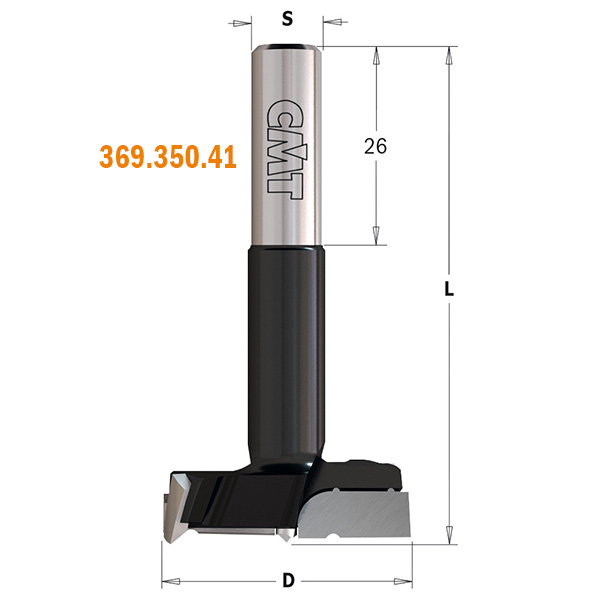 XTREME Hinge Boring Bits, S=10mm - L=70mm