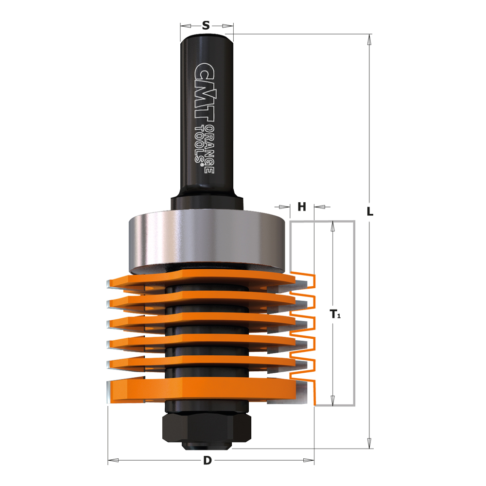 Professional finger joint router bits