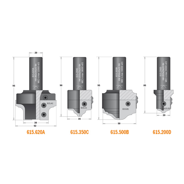 MDF door bit bodies