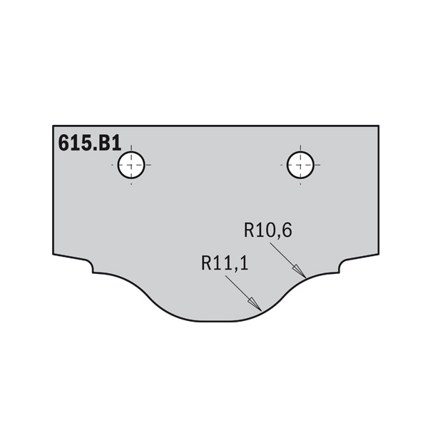 MDF door knives