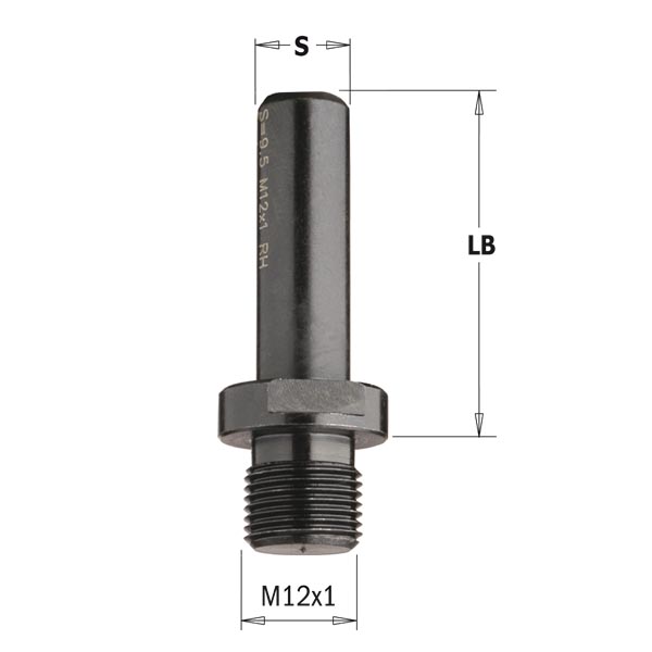 Adaptors with parallel shank for interchangeable bits