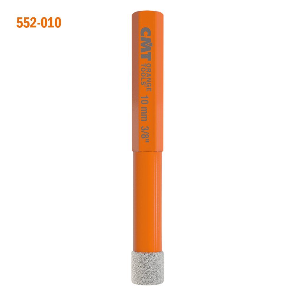 Diamond dry hole saws for drill