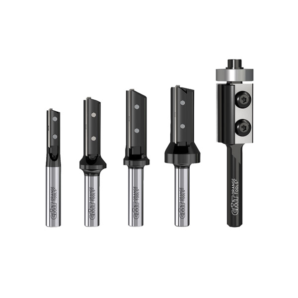 5 piece router bit set with insert knives