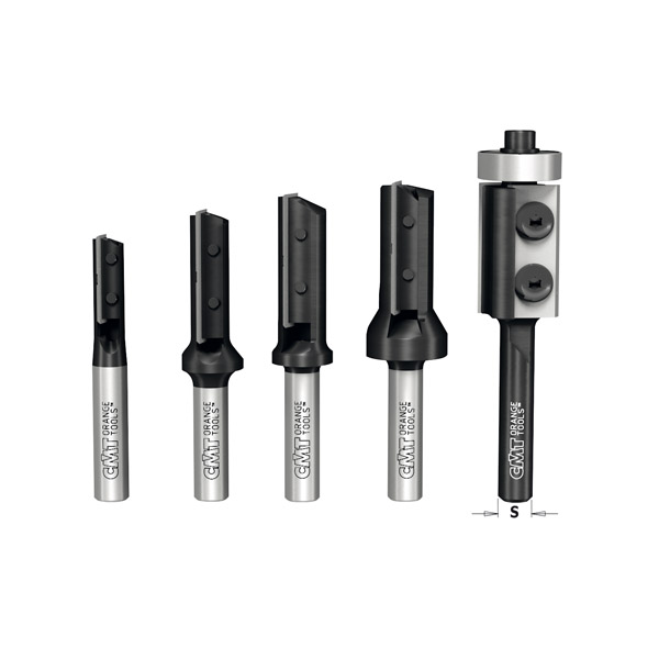 5 piece router bit set with insert knives