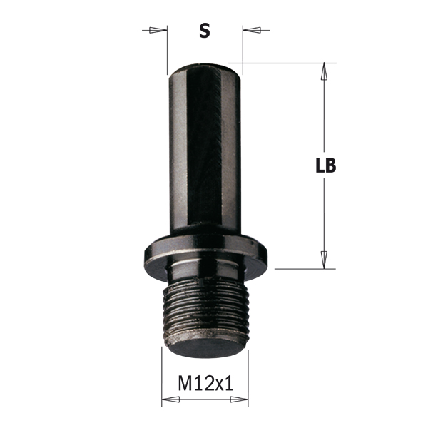 Adapter mit Zylinderschaft für Wechselbohrer