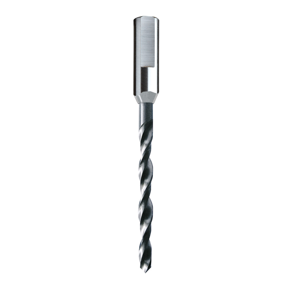 Drill bits for  hinges, parallel shank with driving flat