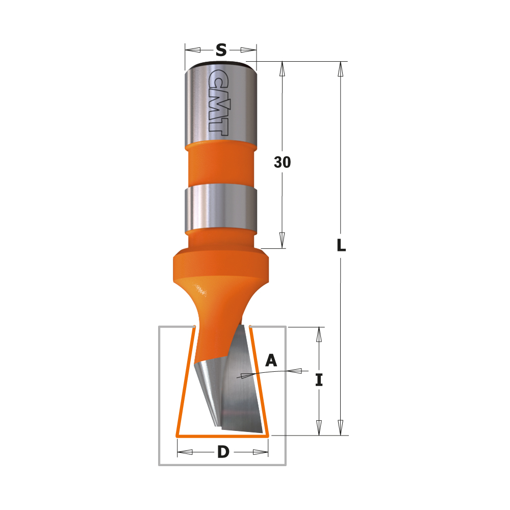 9° dovetail cutter