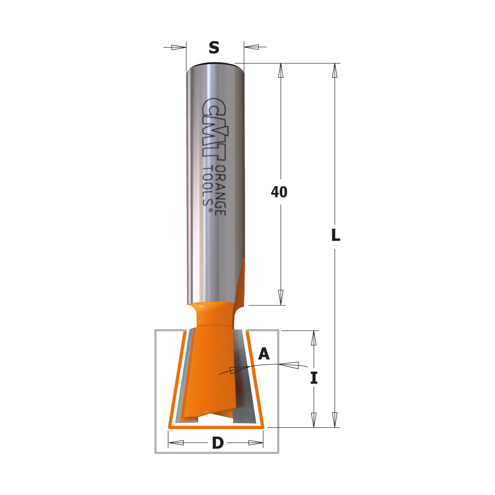 9° dovetail cutter