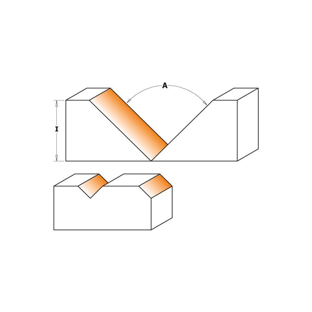 Fresa CNC per scanalature a V, decorazioni e folding