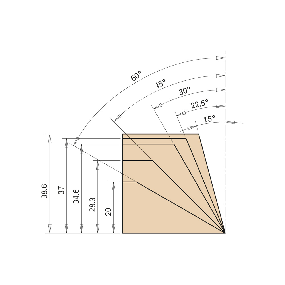 Fasenfräser mit Wendeplatten