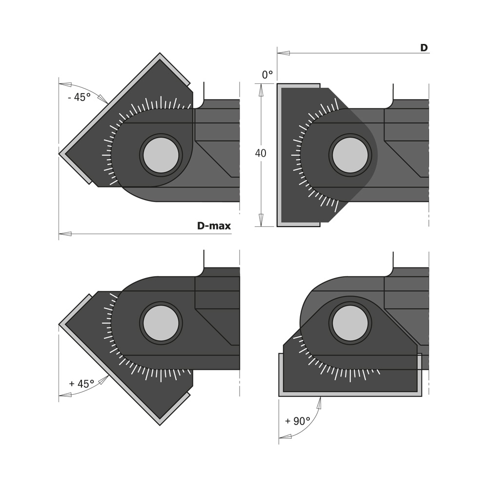 Fasenfräser mit Wendeplatten