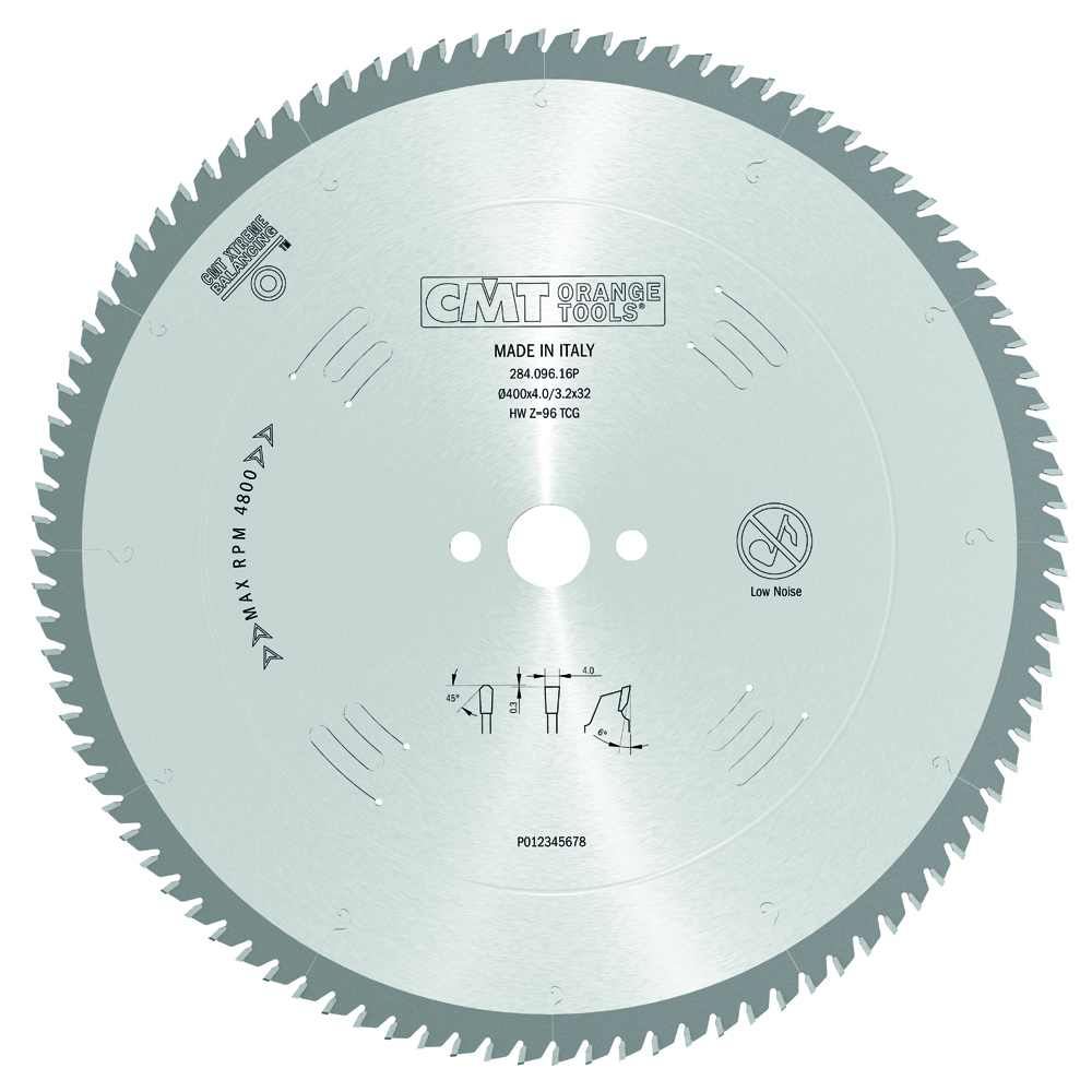 Industrial non-ferrous metal and plastic circular saw blades