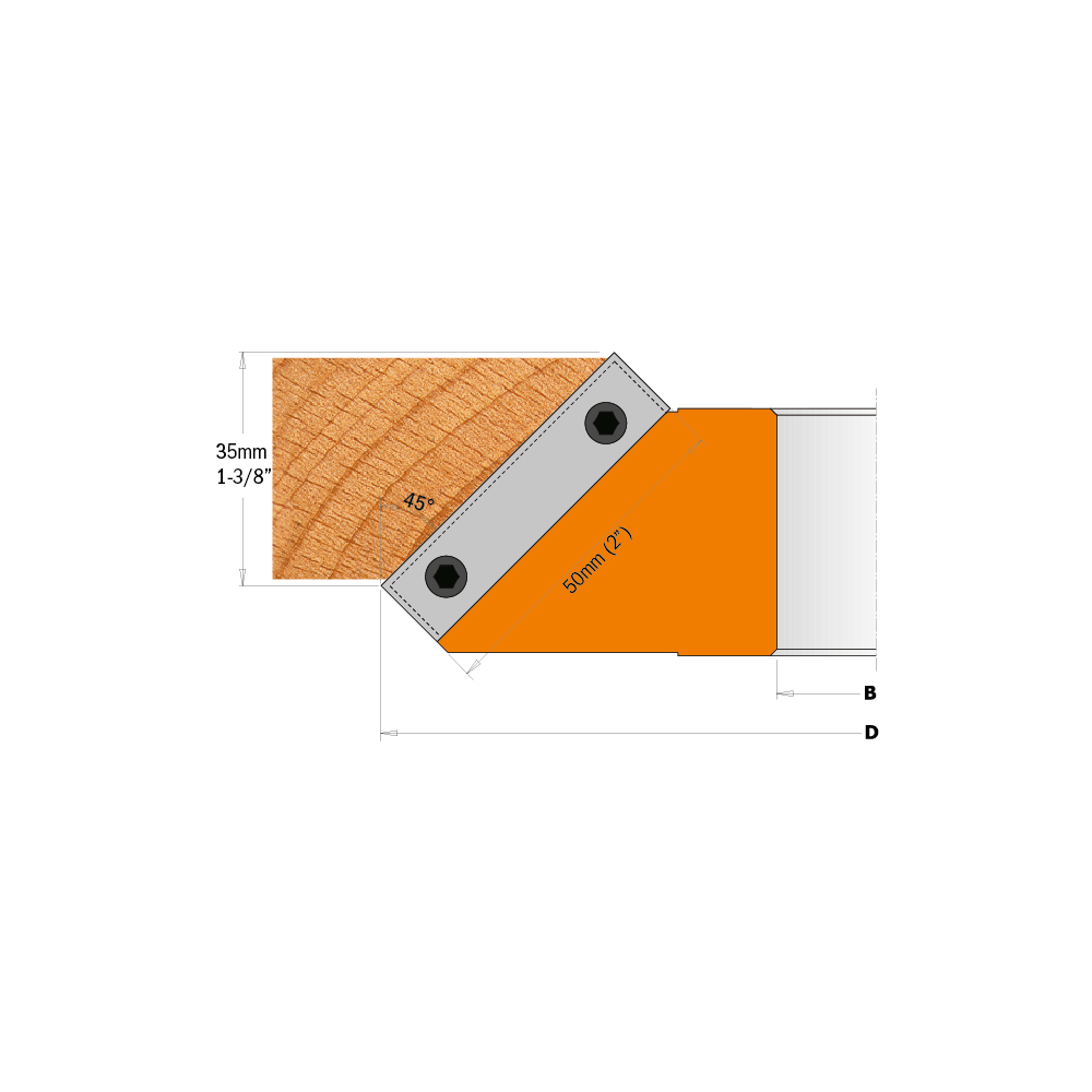 45° Chamfer Cutter Heads