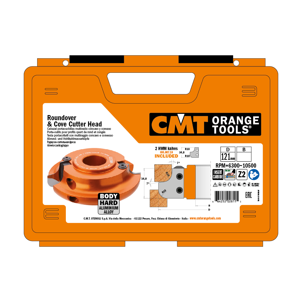 Multiradius Roundover &amp; Cove Cutter Head