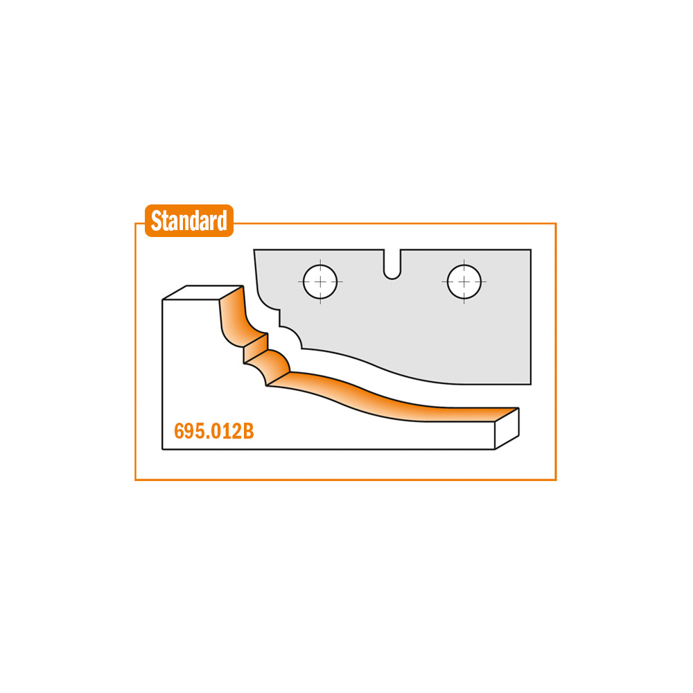 Raised panel cutter heads