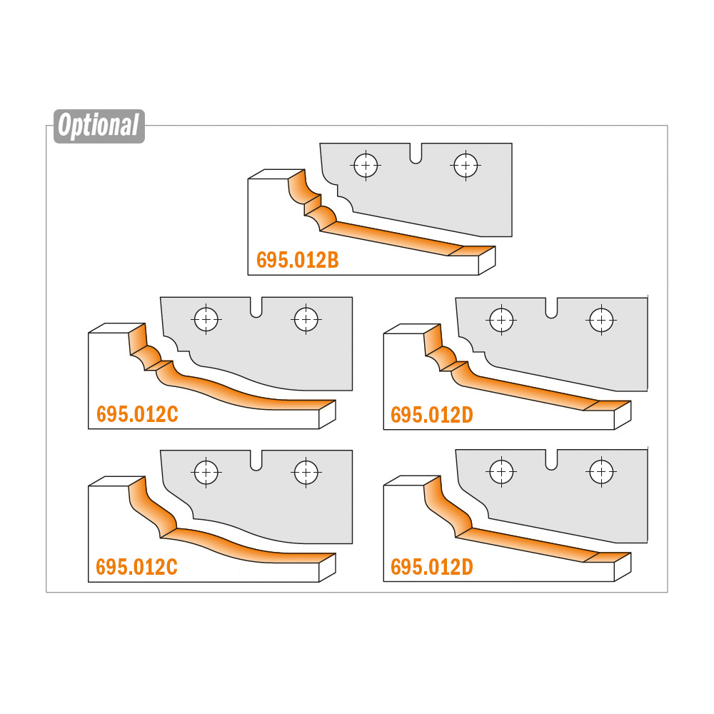 Raised panel cutter heads