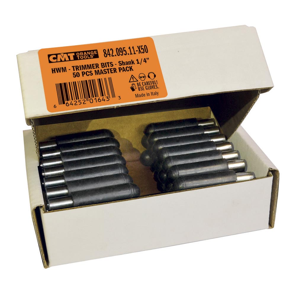 Pack of 50 pcs CMT 843.063.11-X50 50 Pcs Solid Carbide Trimmer Bit 