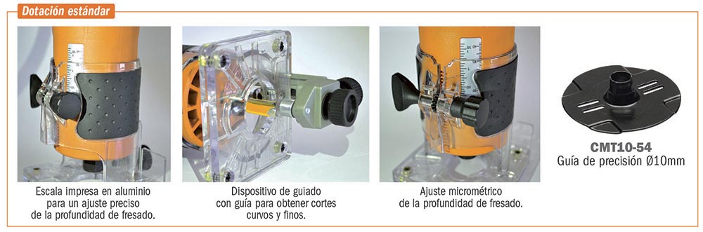 Fresadora Portátil Para Madera CROWN,CMT y otras Electrofresadoras